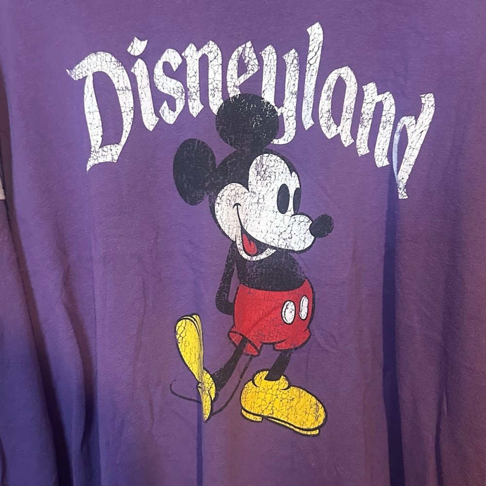 Disneyland 3x Purple Mickey Mouse Long-Sleeve Top - Picture 6 of 7